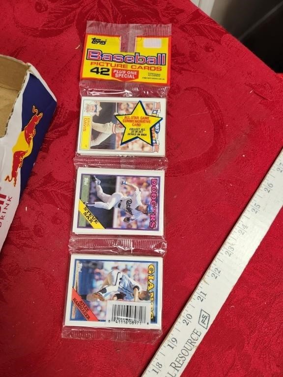 Sealed baseball cards