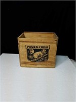 Decorative possum creek wood box