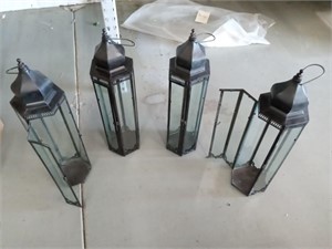 Lot of four lanterns.  These lanterns are 30 in