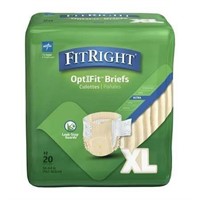 FitRight OptiFit Briefs Ultra X-Large 20 Ct