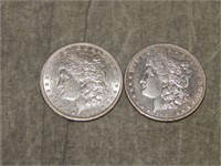 1901 S  & 1902 Morgan 90% SILVER Dollars Nice