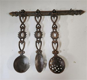 Antique Cast Iron Kitchen Tools
