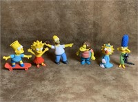 1990 The Simpsons Family PVC Toys