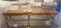 Shop Table-Wooden 9'L x3'W x 2'10"H