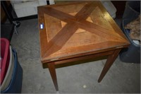 Antique Italian Inlaid Flip Top Game Table