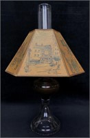 VTG Oil Lamp & Philip Bawcombe Watercolor Shade