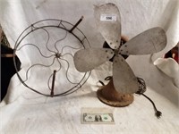 Antique  metal fan