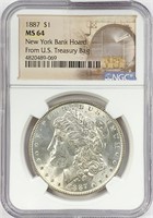 1887 Morgan Silver Dollar MS-64