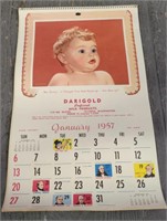 Complete-1957 Darigold Calendar