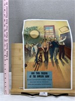 Print of 1893 Bowling Poster 17x11