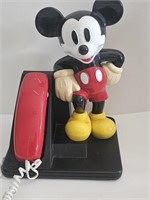 VTG MICKEY MOUSE PHONE IN BOX-PUSH BUTTON-WORKS