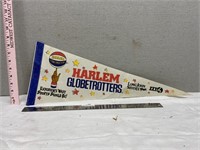 Vintage Harlem Globetrotters Cloth Pennant 9x24