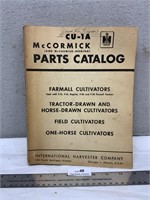 Vintage IH McCormick Parts Catalog
