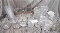 Assorted Clear Glasses