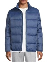 Swiss  Men's Long Sleeve Puffer Jacket (Blue, XL)