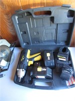 cordless impact drill w/charger & batteries