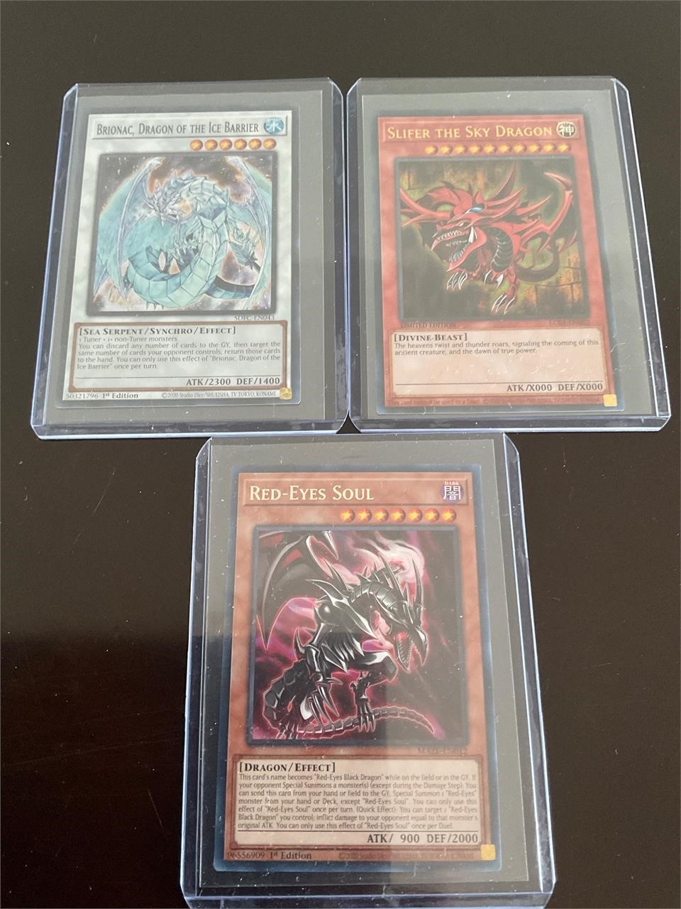 first addition cards and slifer the sky dragon