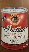 INDIAN MOTORCYCLE OIL TIN SIGN