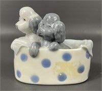 1987 Lladro Porcelain Poodles Figurine