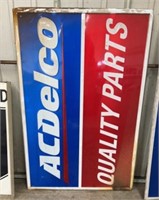 AC Delco Quality Parts sign, 36" x 24"
