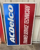 AC Delco trained service technician sign, 36" x