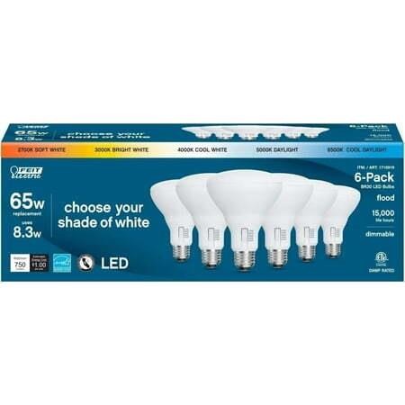 Feit BR30 65W LED Dimmable Bulbs (6-Pack)