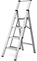 HBTower 4 Step Ladder, Aluminum