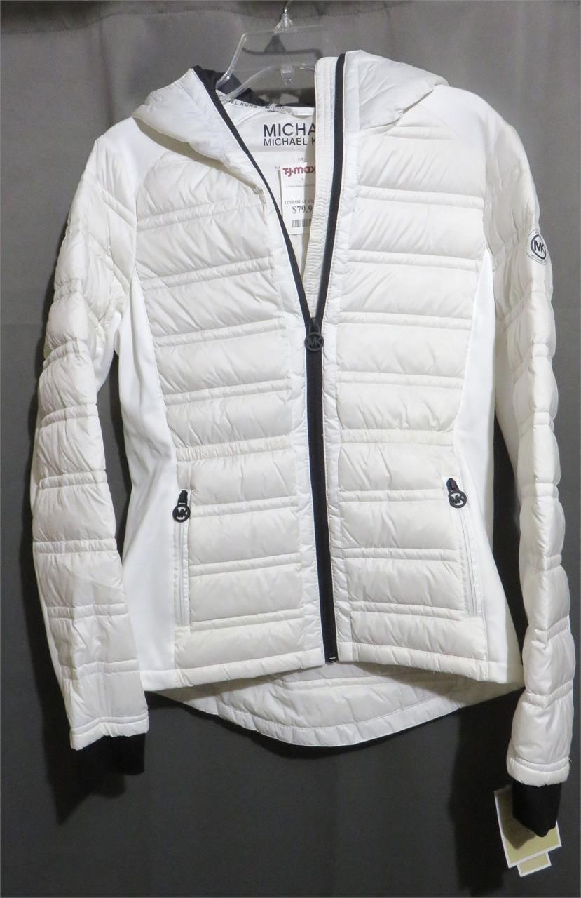 Michael Kors White Puffer Jacket $170 Size M