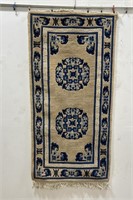 Chinese Tibetan Art Deco Style Wool Rug