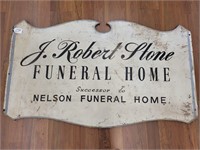 5'x3' wooden auction service sign