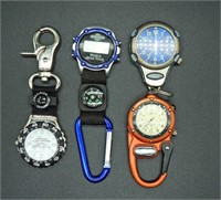 4 CARIBINER STYLE WATCHES