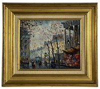 Louis Dali- Parisian Streets Oil Painting