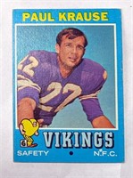 1971 Topps Paul Krause Vikings Card #158