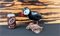 (MD) Wood Carved Puffin