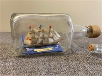 Pair, Miniature Ships in a Bottle