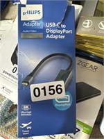 PHILIPS USB C DISPLAYPORT ADAPTER RETAIL $30