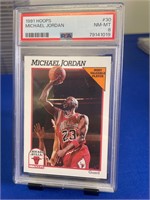 1991 Hoops Michael Jordan PSA 8