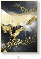 Modern Canvas Wall Art 60x40cm - Art Deco Style