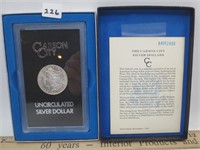 1884-CC Morgan silver dollar