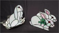 Glass Easter rabbit decoration