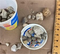 Lot of fossils and specimens