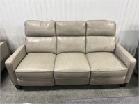 Power Recline Leather Sofa