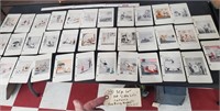 35pc old Little Lulu comic cartoons / binder pages