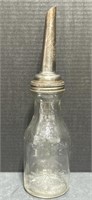 (AC) Vtg. Master MFG. Co. Glass Oil Bottle, 15"T