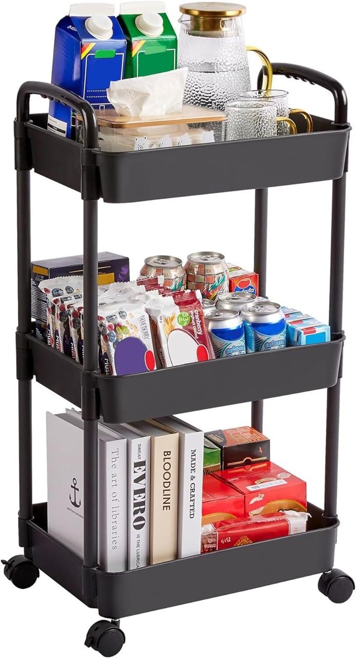 Vtopmart  3 Tier Rolling Cart with Wheels A27