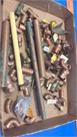 Flat of copper fittings