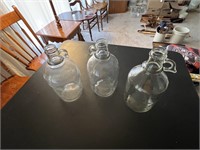 3 Half Gallon Glass Jugs