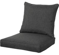 QILLOWAY OUTDOOR CHAIR CUSHION SET CHARCOAL