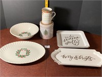 Mud Pie Holiday Plates Spode Coffee Cup+