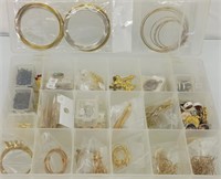 Jewelry making wire, pins and hoops gold